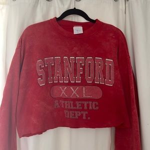 Vintage cropped Standford crew neck